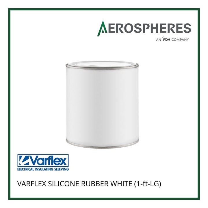 VARFLEX SILICONE RUBBER WHITE  (1-ft-LG)