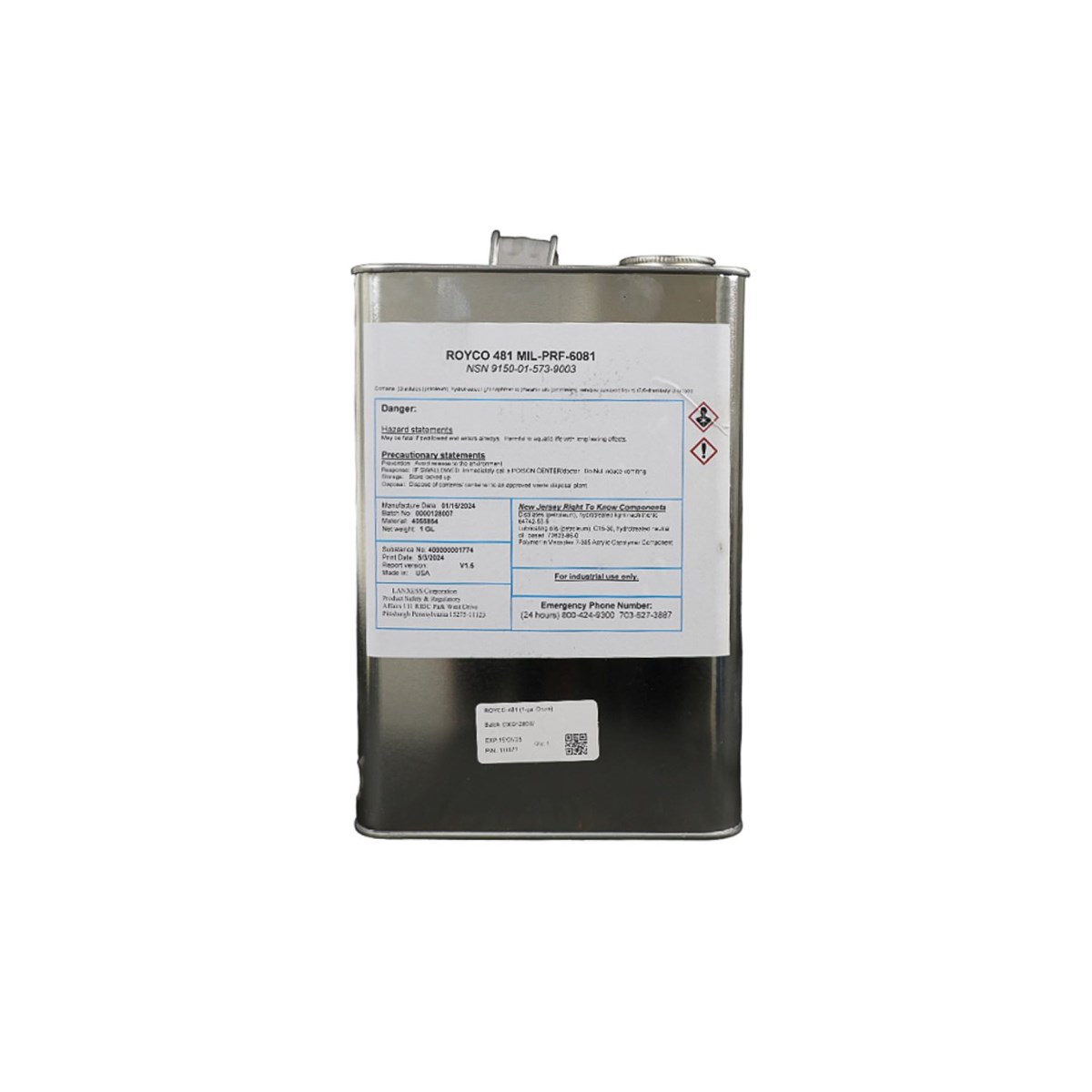 Lanxess Royco 481 Mineral Oil Based Lubricant